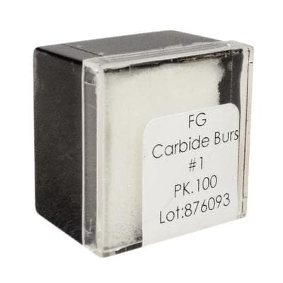 Meisinger Tungsten Carbide Bur, HM 1 Round FG, #1, 0.8 mm Diameter, Friction Grip, 100/Pkg, C0001FG thumbnail 5
