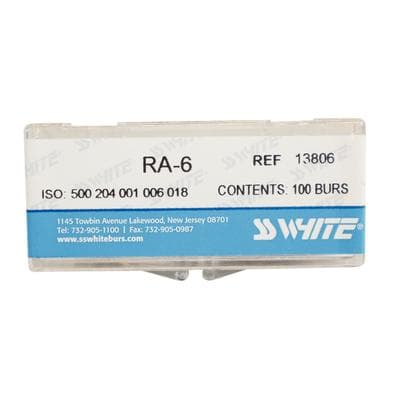 SS White Standard Operative Carbide Burs, RA, Round, #6, 1.8 mm Diameter, 100/Pk, 13806 thumbnail 12