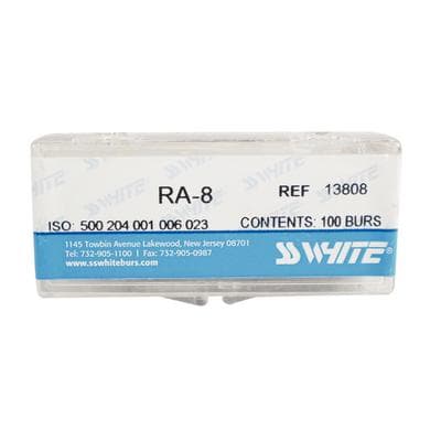 SS White Standard Operative Carbide Burs, RA, Round, #2, 1.0 mm Diameter, 0.7 mm Length, 100/Pk, 13802 thumbnail 16