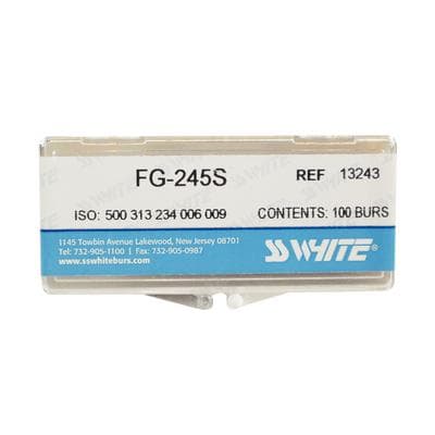 SS White FG #245 Short Shank Amalgam Prep Carbide Bur, Friction Grip, 100/Pk, 13243 thumbnail 9