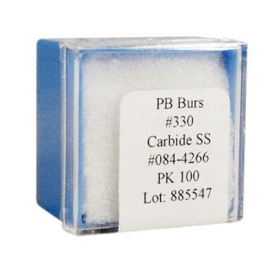 Patterson® Carbide Burs, FGSS - Pear, #330SS, 0.8 mm Head Diameter, 1.8 mm Head Length, 100/Pkg, PC0330SSPL thumbnail 2