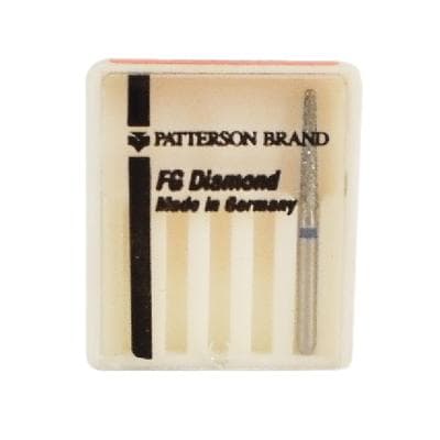 Patterson® Diamond Instrument FG, Medium Grit, Cone Point End, Blue Ring, #852-016, 1.6 mm Diameter thumbnail 2