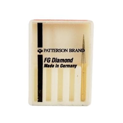 Patterson® Diamond Instrument FG, Extra Fine Grit, Cone Point End, #853-016, 1.6 mm Diameter, 1/Pkg thumbnail 2