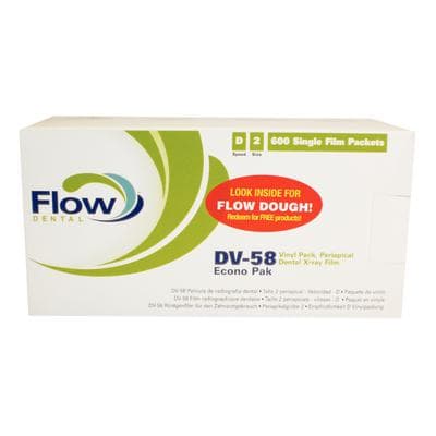 Flow Silver D DV-58 Intraoral Dental X-Ray Film, Size 2 (Adult), D-Speed, Econo Pack, 600/Pk, 18204 thumbnail 13