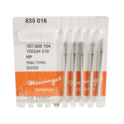 Meisinger Diamond Bur 847-016-HP, Flat End Tapered, Medium Grit, 1.6 mm Diameter, 5/Pk thumbnail 6