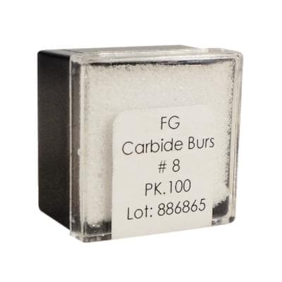 Meisinger Tungsten Carbide Bur #8, Round, Friction Grip, 2.3 mm Diameter, 100/Pack, C0008FG thumbnail 5