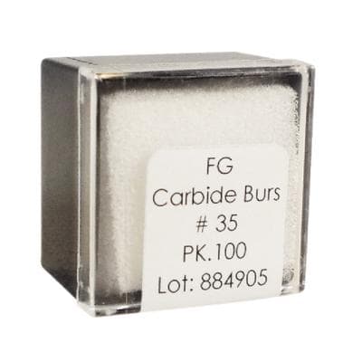 Meisinger Tungsten Carbide Bur #35, Inverted Cone, Friction Grip, 1.0 mm Diameter, 100/Pack, C0035FG thumbnail 6