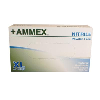 +AMMEX Nitrile Exam Gloves, Powder Free, Non-Sterile, Extra Large, Blue, 100/Box thumbnail 12