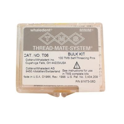 TMS Thread Mate System Minim Bulk Kit, Gold-Plated Stainless Steel Self-Threading Pins, 0.021" (0.525 mm), 100/Pk, T-06 thumbnail 10