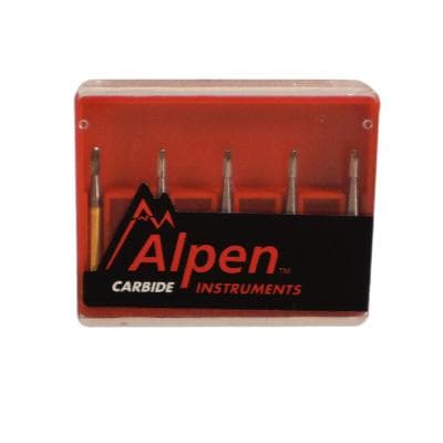 Alpen® Carbide Trimming & Finishing Bur, 12-Blade, FG Bullet #7802, 1.0 mm Diameter, 5/Pkg thumbnail 7
