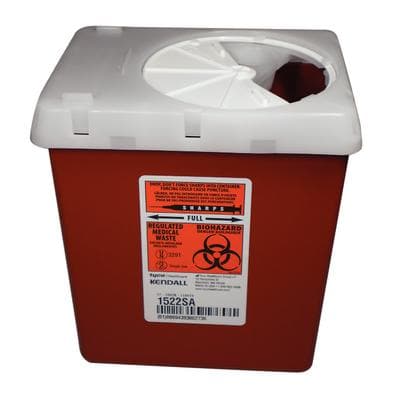 SharpSafety™ Phlebotomy Sharps Container, 2.2 Quart, Red, 1522SA thumbnail 13