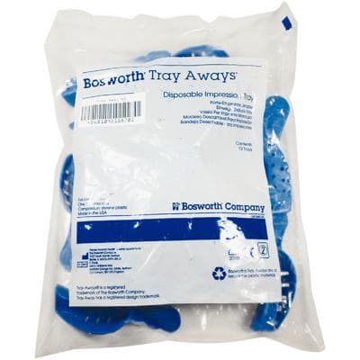 Tray Aways® Disposable Perforated Impression Trays, Large Lower (#2), Blue, 12/Pack, 0921887 thumbnail 11
