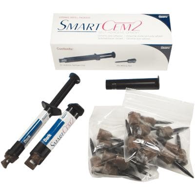 SmartCem2 Self-Adhesive Resin Cement Syringe Refill, Dark Shade, 2 x 5 g Syringes with 20 Mixing Tips thumbnail 4