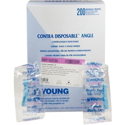 Young Dental Contra Turbo Plus LF Disposable Prophy Angles, Firm Blue Cup, Latex-Free, 200/Box, 153720 thumbnail 11