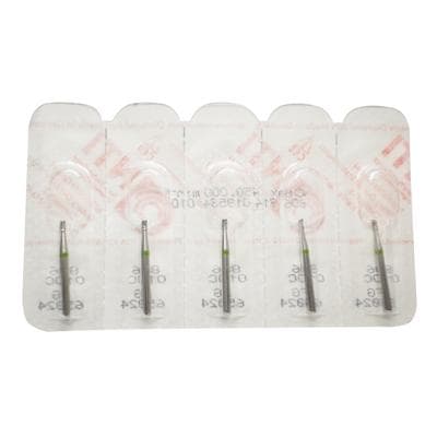 NTI Diamond Bur, Coarse Grit, Inverted Cone with Collar, Friction Grip, #C806-010, 1.0 mm Diameter, 2.0 mm Length, 5/Pack thumbnail 7