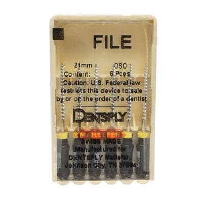 Dentsply Maillefer K-File, Stainless Steel, Size #80, 21 mm, Black, 6/Pkg, 671113 thumbnail 12