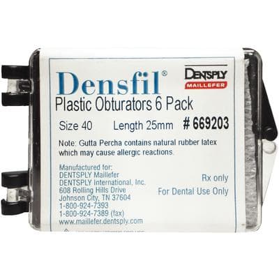 Densfil Plastic Obturators, #40, 25mm, Black, 6/Pkg, 669203 thumbnail 18