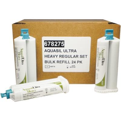 Aquasil Ultra Smart Wetting Heavy Body Regular Set Impression Material, 50 mL Cartridge Refill, Light Green, 24/Pkg (Bulk Case) thumbnail 4