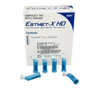 Esthet-X HD Micro Matrix Restorative Material, Compule Tip Refills, 0.25 g, CE (Clear Enamel), 10/Pk, Item #3073AA thumbnail 17