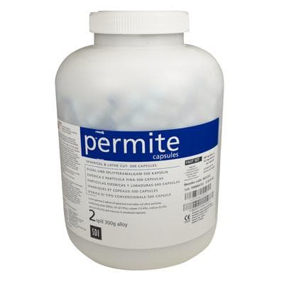 Permite Dispersed Phase Amalgam Capsules, 2 Spill, Fast Set, 600 mg, 500/Jar, Purple/Blue, 4022202 thumbnail 17