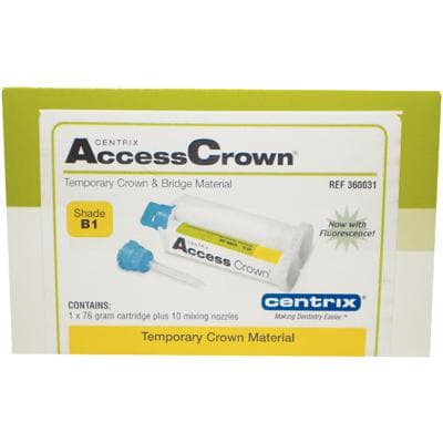 Access Crown® Temporary Crown and Bridge Material, Bis-Acryl Automix Cartridge Refill, Shade B1, 76 g, 1 Cartridge + 10 SuperMixer™ Nozzles, 360031 thumbnail 20