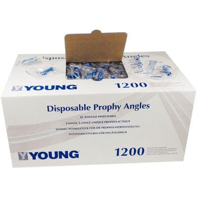 Young Classic Petite Web LF Disposable Prophy Angle, Firm, Blue, Latex-Free, 90°, 1200/Box, 134712 thumbnail 15