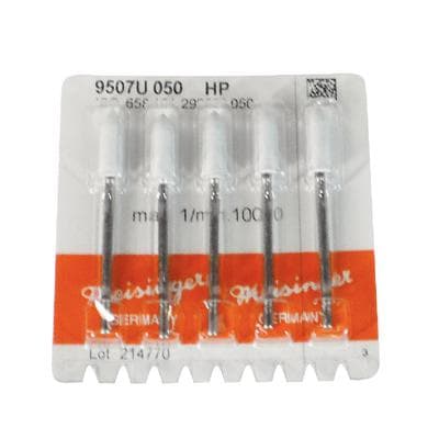 Meisinger 9507U-050 HP White Universal Polisher, Torpedo Shape, 5.0 mm Head, Handpiece, 5/Pack thumbnail 5