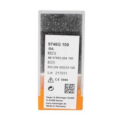 Meisinger 9746G-100 RA Green/Orange Diamond Polisher, Knife Edge, Coarse, 10.0 mm, 2/Pk thumbnail 13