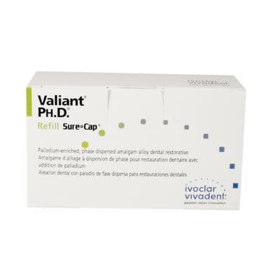 Valiant Ph.D. Sure Cap Amalgam Alloy Capsules, 2 Spill (Blue), Regular Set, 600 mg, 50/Box, NA6050420 thumbnail 13