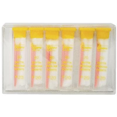 Dentsply Maillefer Gutta Percha Points, ISO Size #20, Yellow, .02 Taper, 30mm, 6 Vials of 20 (120 Points), Ref 670969 thumbnail 6