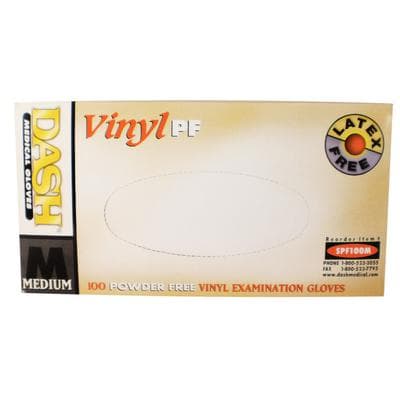 Dash Medical Gloves Vinyl PF Exam Gloves, Powder Free, Latex Free, Non-Sterile, Clear, Medium, 100/Box, SPF100M thumbnail 18
