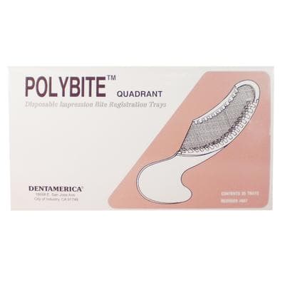 Dentamerica Polybite Disposable Quadrant Impression Tray, 3-in-1, 35/Box, #887 thumbnail 22