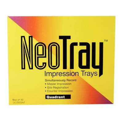 Premier NeoTray Quadrant Triple Bite Impression Trays, 40/Box, 2203NT thumbnail 19