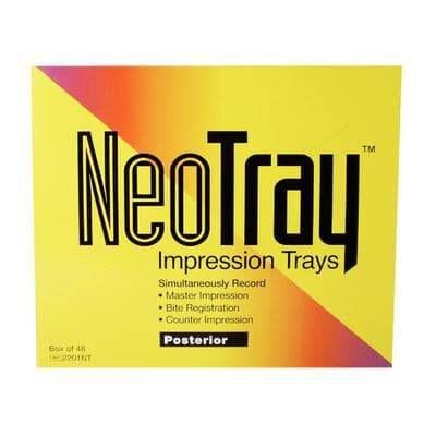 Premier NeoTray Posterior Triple Bite Impression Trays, Gold Mesh Technology, 48/Box, 2201NT thumbnail 13