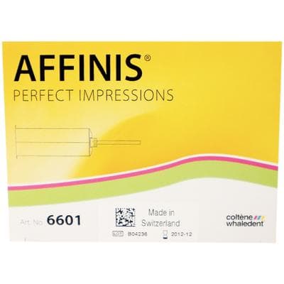 Affinis A-Silicone Wash Impression Material, Light Body, Fast Set, 50 ml Cartridges, Light Blue, 2/Pk with 12 Mixing Tips, C6601 thumbnail 15
