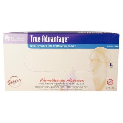 True Advantage™ Nitrile Exam Gloves, Powder Free, Non-Sterile, Large, Lavender, 100/Box, 6504 thumbnail 2