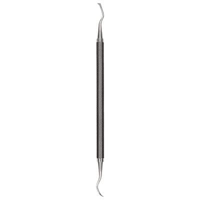 Hu-Friedy 44/45 Remington Double End Periodontal Hoe Scaler, #2 Octagonal Handle, Satin Steel, 1 Each thumbnail 4