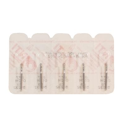 NTI Diamond Bur, Medium Grit, Beveled Cylinder, FG, #M877-012, 1.2 mm Diameter, 6.0 mm Length, 5/Pack thumbnail 8