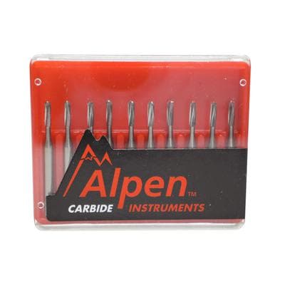 Alpen Carbide Bur #1157, FG Round End Fissure, 1.0 mm Diameter, 10/Pack thumbnail 9