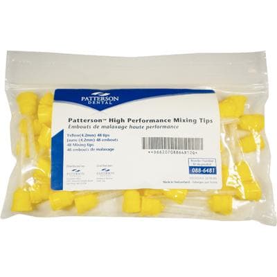 Patterson® High Performance Mixing Tips, Yellow, 4.2 mm, 48/Pkg thumbnail 2