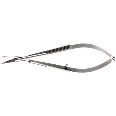 Hu-Friedy Castroviejo #31 Microsurgical Scissors, Curved, 10 cm (4"), Stainless Steel, Single Pair thumbnail 9