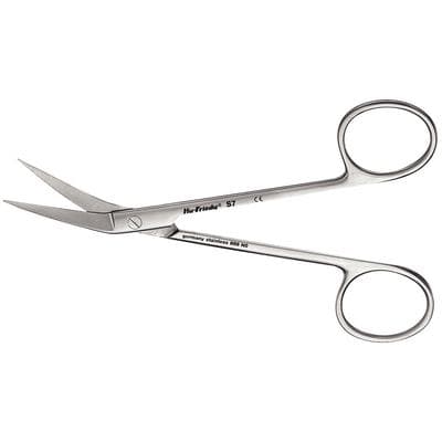 Hu-Friedy #7 Wagner Angled Surgical Scissors, Serrated Blade, 4.5" (11.4 cm), 1 Each thumbnail 7