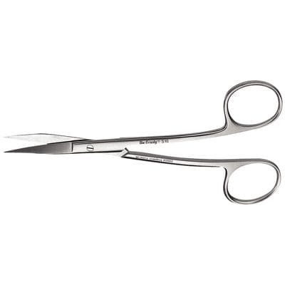 Hu-Friedy Scissors #10 Double-Curved, 5.25", Serrated Blade, Stainless Steel, Each thumbnail 9