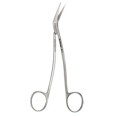 Hu-Friedy #11 Locklin Curved Surgical Scissors, 6.25" (16cm), Serrated Blade, Stainless Steel thumbnail 8
