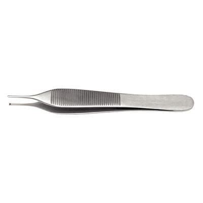 Hu-Friedy #42 Adson Tissue Pliers, 1x2 Teeth, 4.75" (12 cm), Tungsten Carbide Inserts, TP42 thumbnail 9