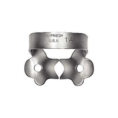 Hu-Friedy Satin Steel Rubber Dam Clamp #1A, Winged, for Canines and Premolars, 1 Each thumbnail 10