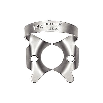 Hu-Friedy Satin Steel Rubber Dam Clamp, #14A, Winged, Molars, 1/Pk, RDCM14A thumbnail 13