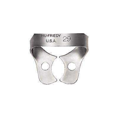 Hu-Friedy Satin Steel Rubber Dam Clamp #29, Wingless, Lower Premolars, RDCM29 thumbnail 10