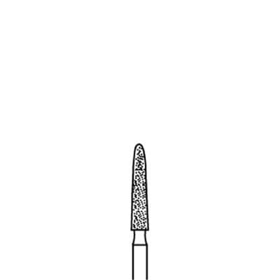 Classique™ Diamond Bur, FG, Coarse, Taper Round End, #856L, 1.4 mm Diameter, 5/Pkg, 769-9P thumbnail 3