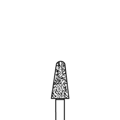 Classique™ Diamond Bur FG, Coarse, Taper Round End, #856, 2.5 mm Diameter, 5/Pkg, 856-025C thumbnail 2